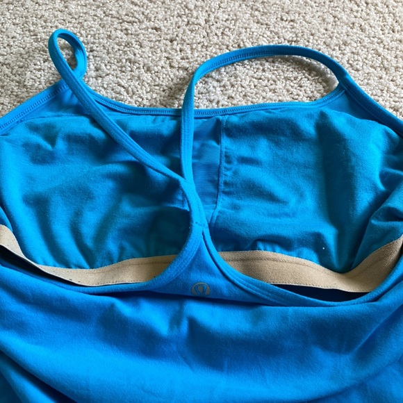 Turquoise Blue Racerback Lululemon Tank Top - Picture 5 of 5